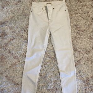 Madewell Women's Straight Leg Jeans - White